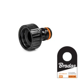 BLACK LINE Przyłącze na kran GW 3/4" z etykietą