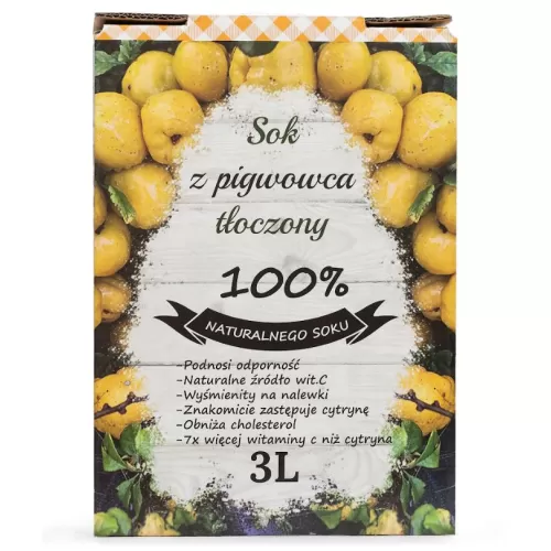 Mętny Sok tłoczony z Pigwowca Japońskiego 3L