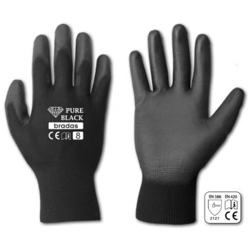 Rękawice ochronne poliuretan Pure Black