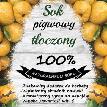 Sok tłoczony z Pigwy Wielkoowocowej 5L